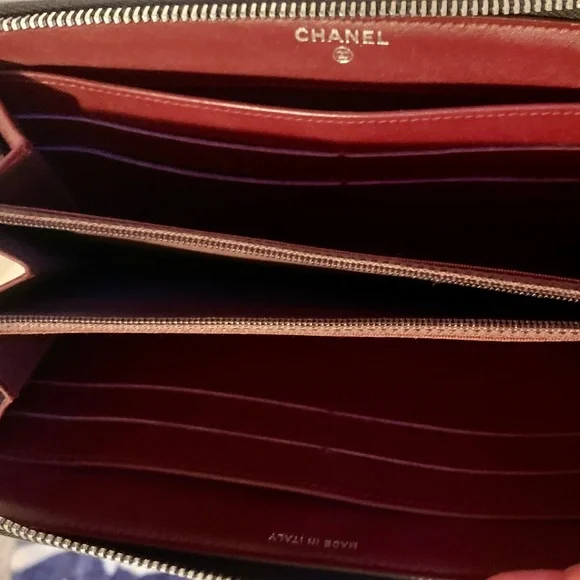 CHANEL Long Zip Wallet Matelasse BLACK - Picture 4 of 14